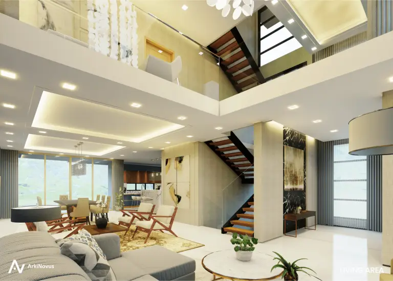 Four-Storey Domaine Residence - Living Area